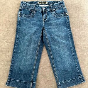 WHBM Noir Capri Cropped Jeans Sz 6